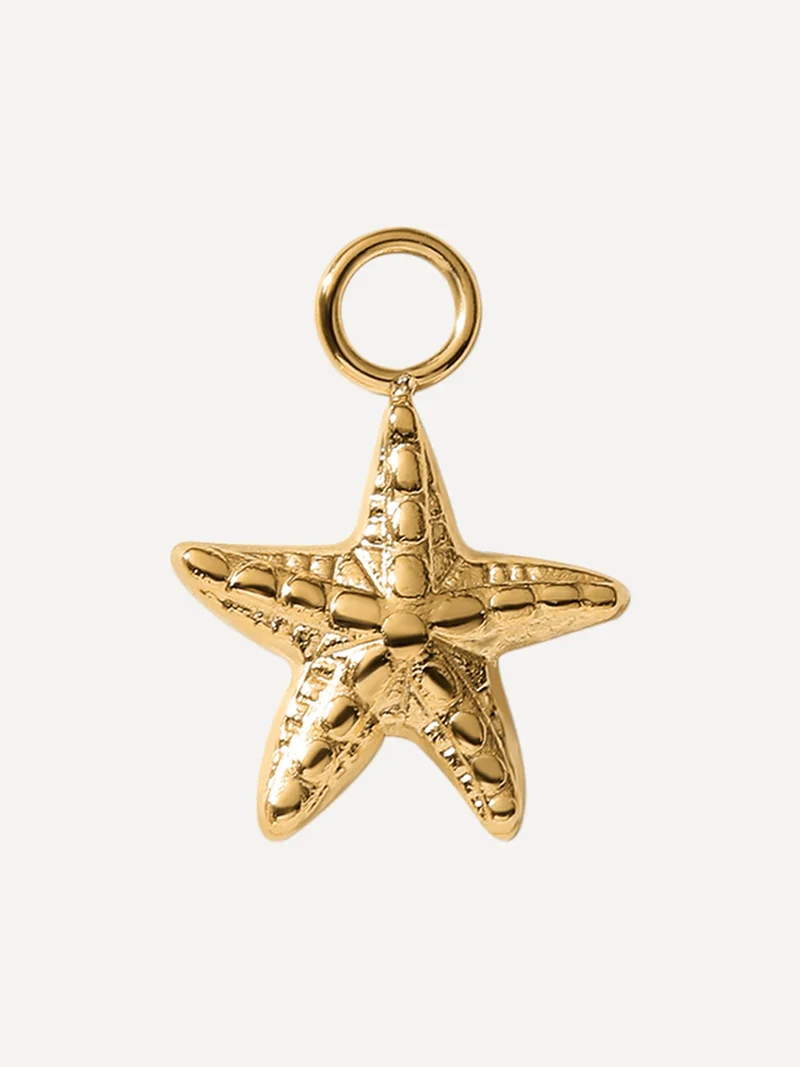 12x12mm Bubbly Starfish Ohrring-Charm