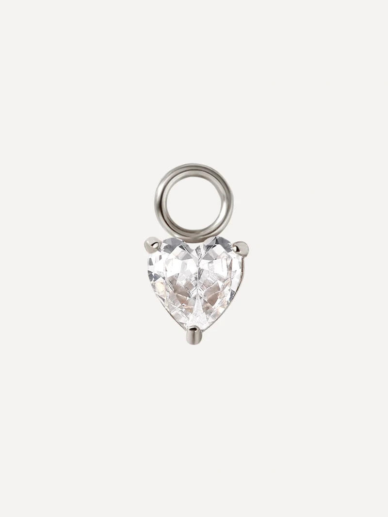 5,5x5,5mm Sincere Love Ohrring-Charm