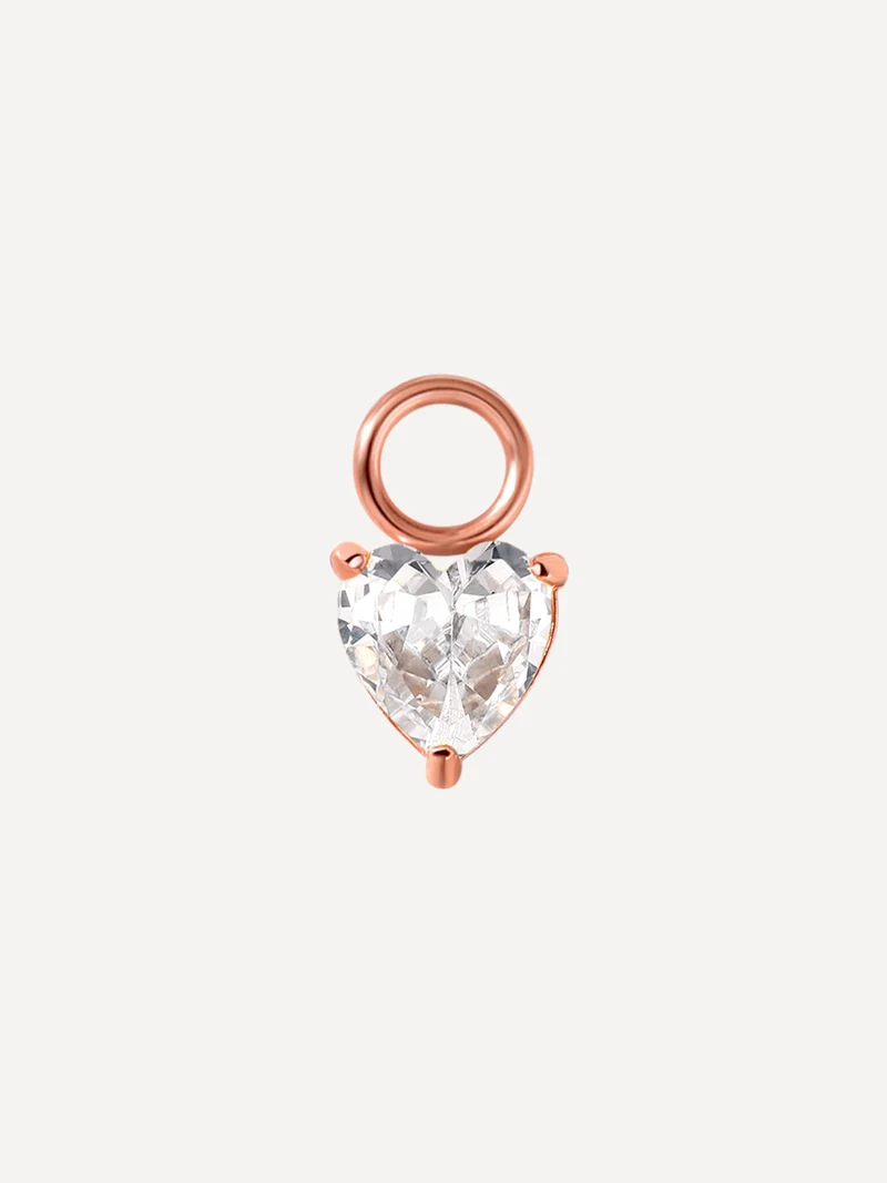 5,5x5,5mm Sincere Love Ohrring-Charm