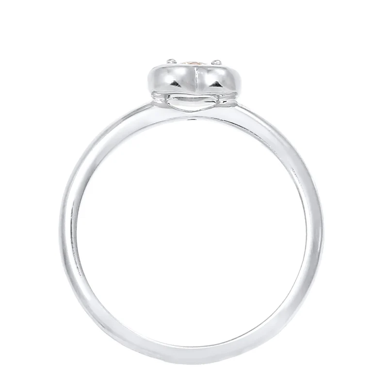 Ring Herz | Zirkonia ( Weiß )
