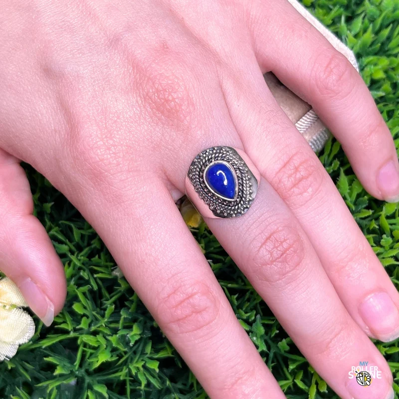 925 Silberring Lapislazuli #159