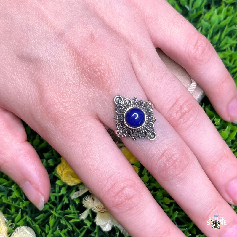 925 Silberring Lapislazuli #154