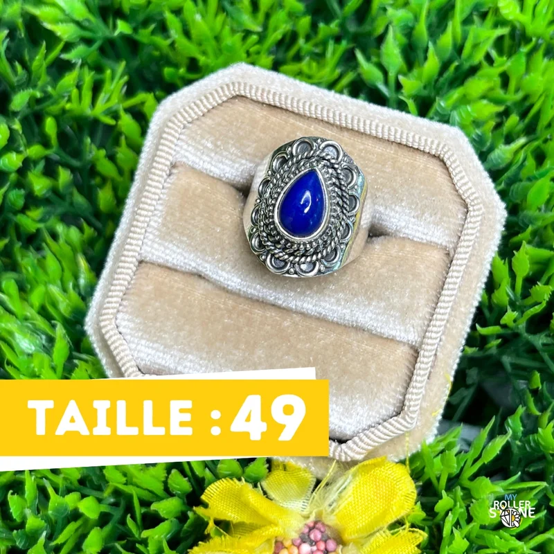 925 Silberring Lapislazuli #160