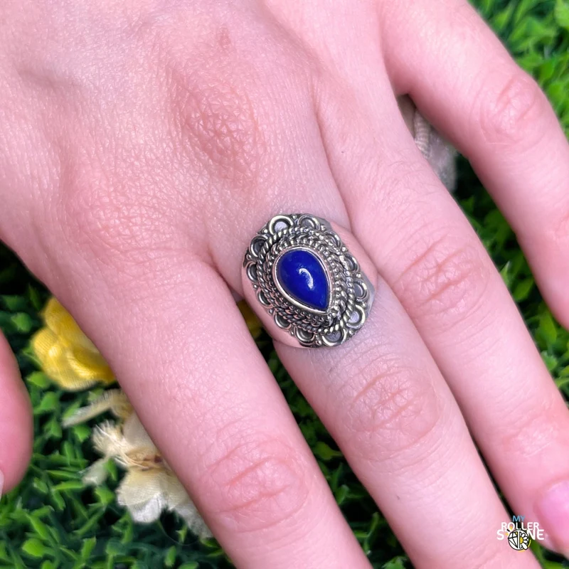 925 Silberring Lapislazuli #160