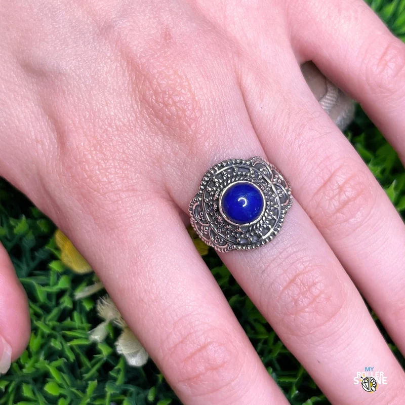 925 Silberring Lapislazuli #151