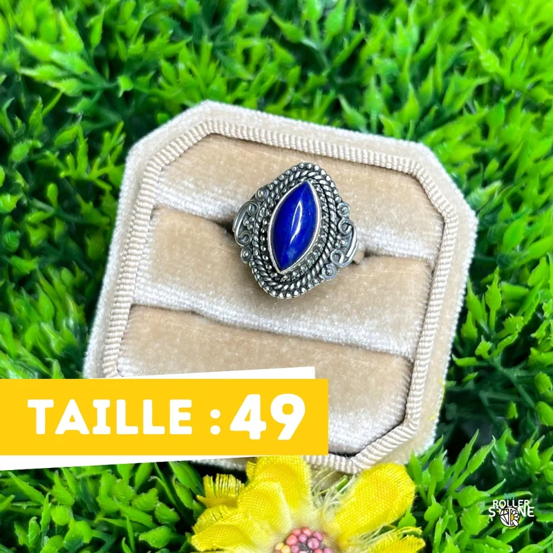 925 Silberring Lapislazuli #158