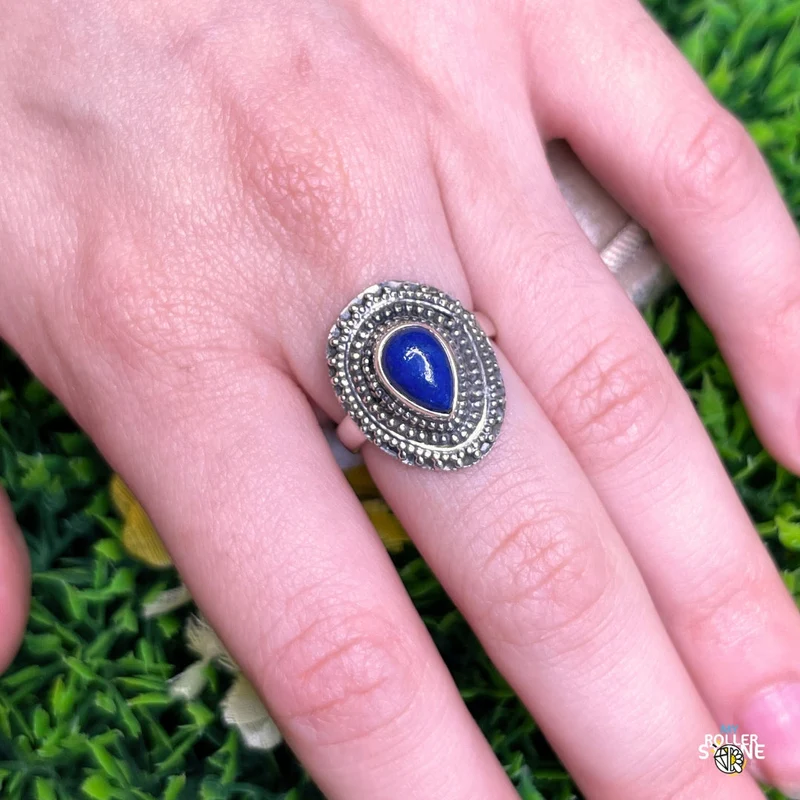 925 Silberring Lapislazuli #156