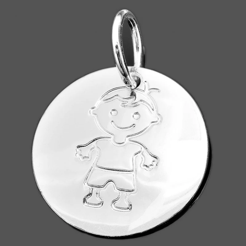SILBER ANHÄNGER JUNGE, GESCHENK FÜR MAMA, SILBERSCHMUCK ONLINE