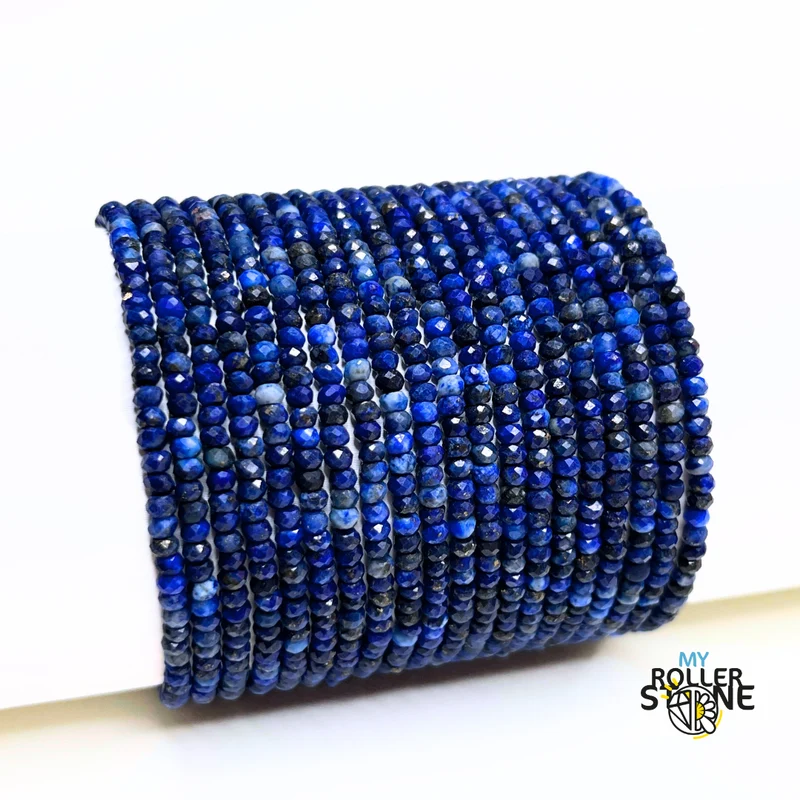 Facettiertes Lapislazuli-Armband
