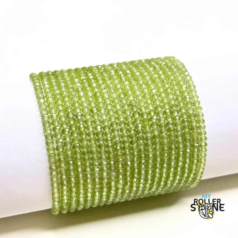 Facettiertes Peridot-Armband