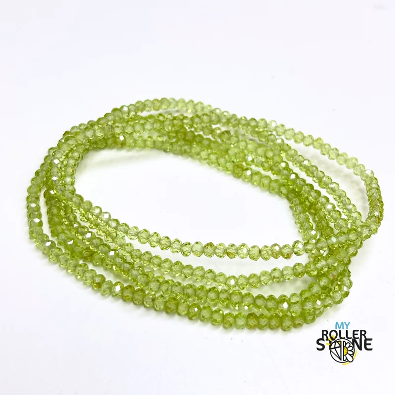 Facettiertes Peridot-Armband