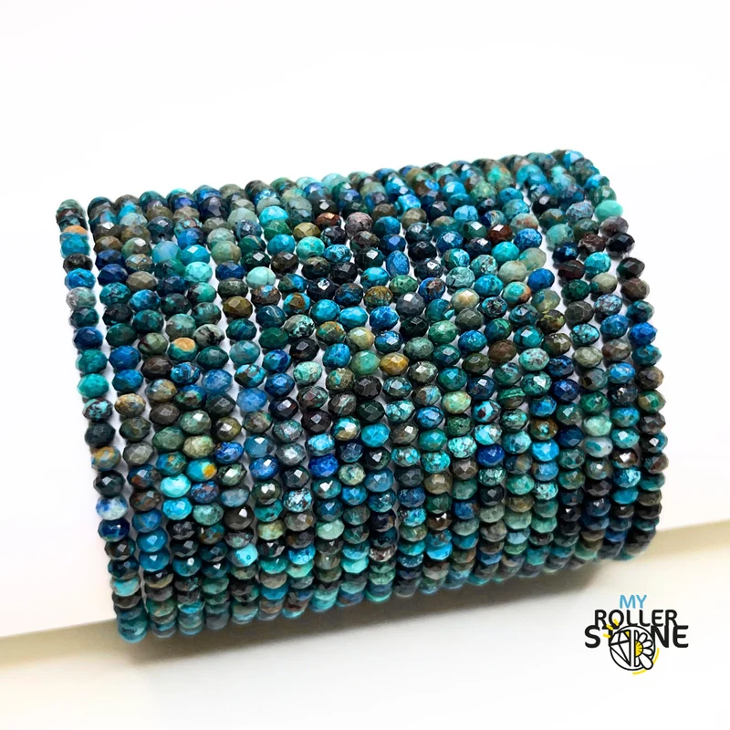 Facettiertes Azurit-Armband