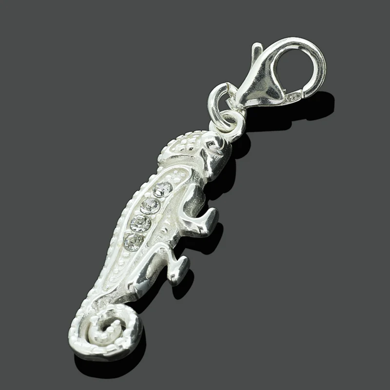 GECKO CHARM ANHÄNGER, 925 SILBER SCHMUCK, ONLINE JUWELIER