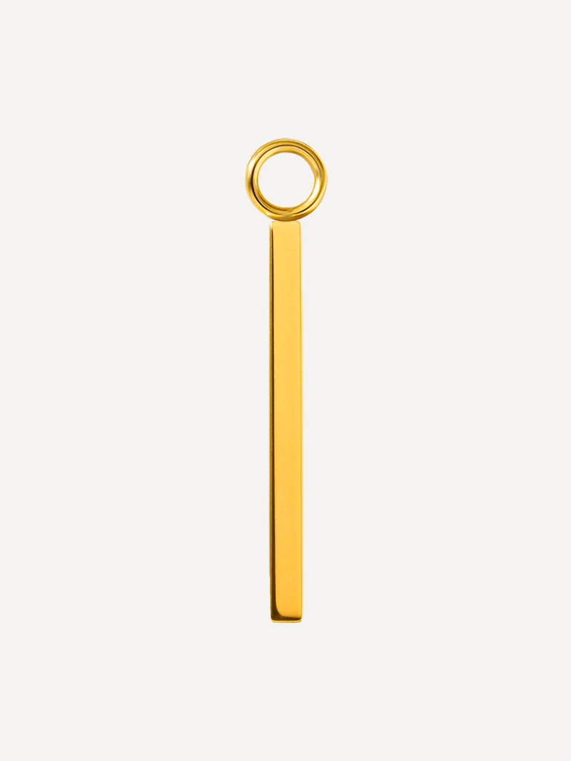 22x2mm Modern Line Ohrring-Charm