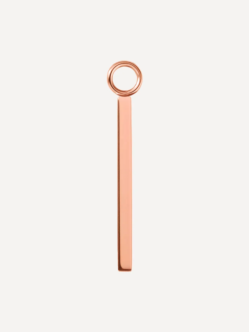 22x2mm Modern Line Ohrring-Charm