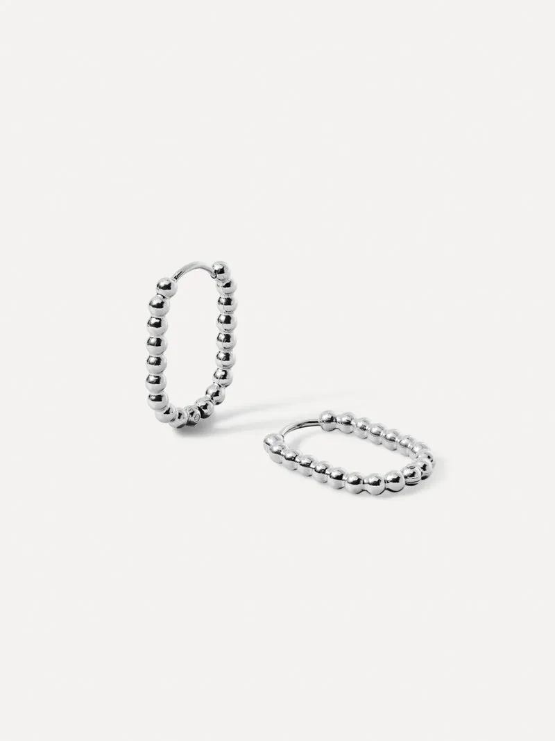 19mm Oval Bubble Ohrringe