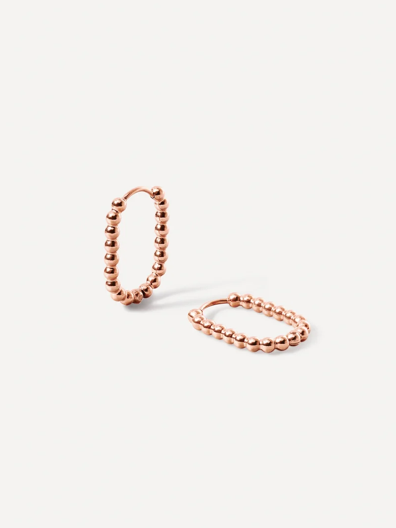 19mm Oval Bubble Ohrringe