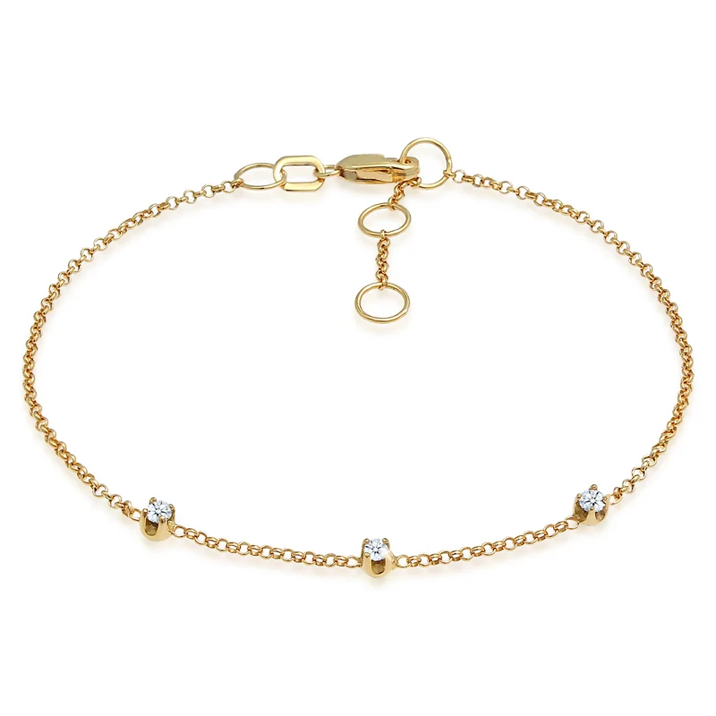 Armband | Diamant ( Weiß, 0,09 ct )