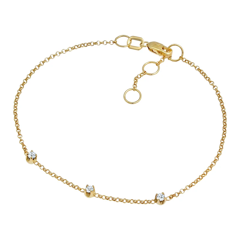 Armband | Diamant ( Weiß, 0,09 ct )