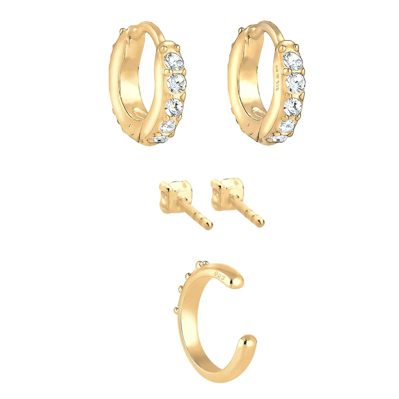 Ohrringset | Mit Kristallen von Swarovski® (Weiß)