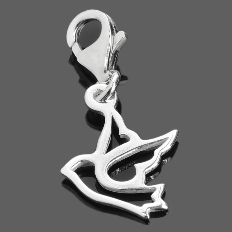 CHARM TAUBE, TAUF GESCHENK, SILBER ANHÄNGER, FRIEDENSTAUBE ANHÄNGER