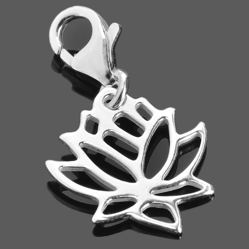 SILBER CHARM, TAUFANHÄNGER, BLUME, ANHÄNGER FÜR ARMBAND
