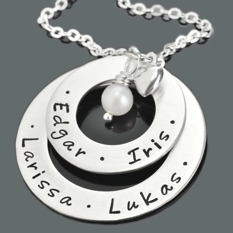 FAMILIENKREIS KETTE, NAMENSKETTE, SCHMUCK MIT NAMEN, SCHMUCK ONLINE