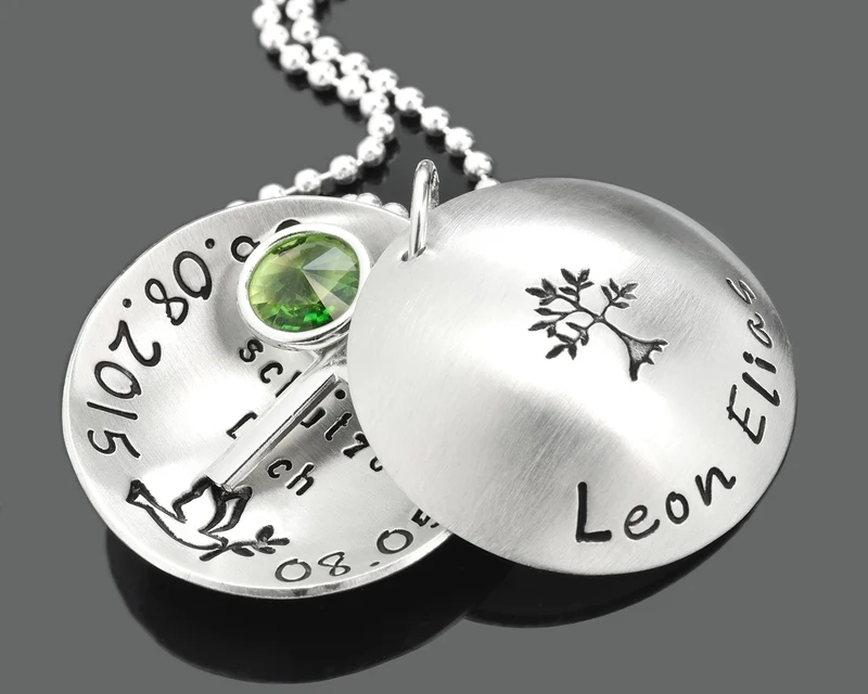 TAUFKETTE MIT GRAVUR, TAUFSCHMUCK SILBER, NAMENSKETTE