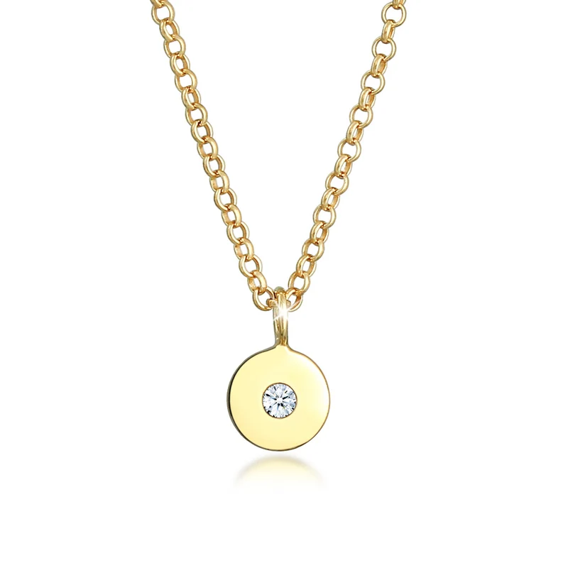 Halskette Geo | Diamant (Weiß, 0,015 ct)