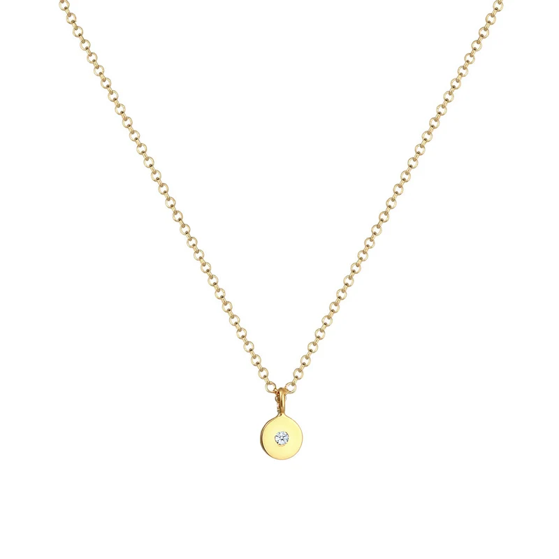 Halskette Geo | Diamant (Weiß, 0,015 ct)