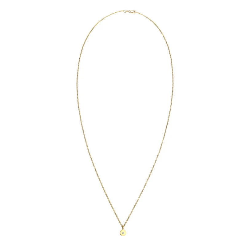 Halskette Geo | Diamant (Weiß, 0,015 ct)