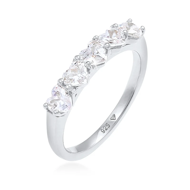 Ring Herz | Zirkonia ( Weiß )
