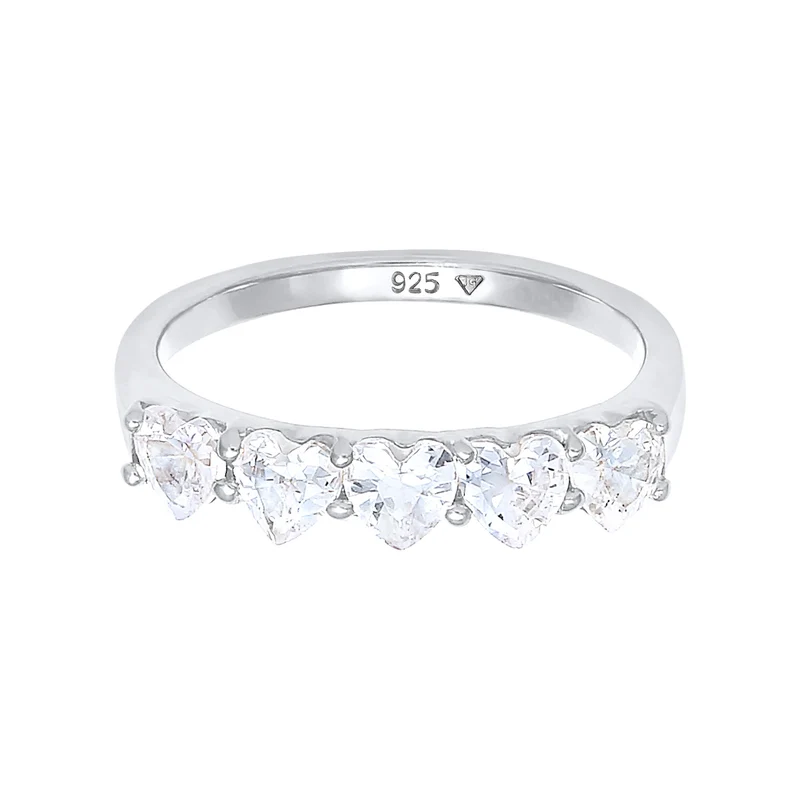 Ring Herz | Zirkonia ( Weiß )