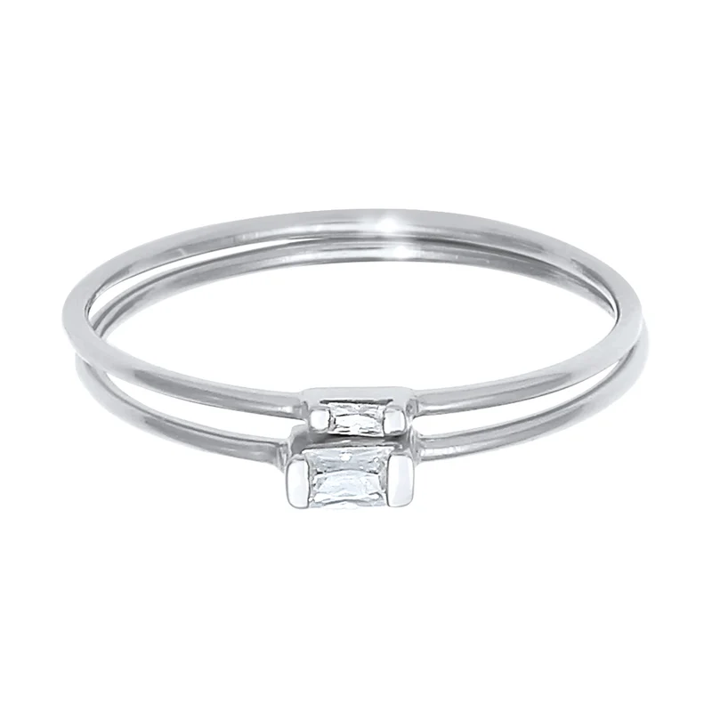 Ringset | Zirkonia ( Weiß )
