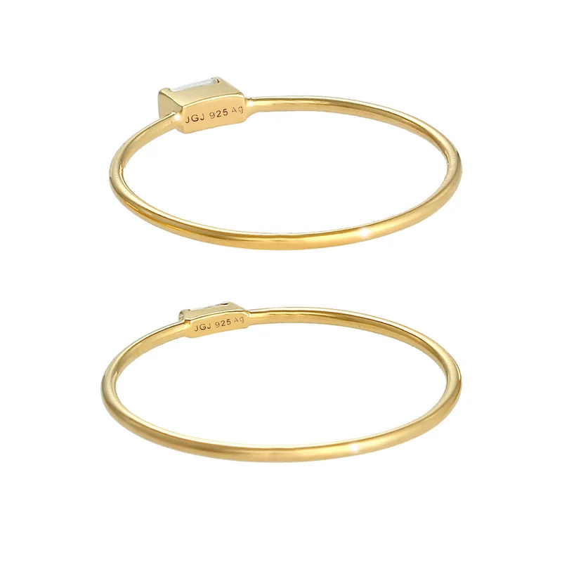 Ringset | Zirkonia ( Weiß )