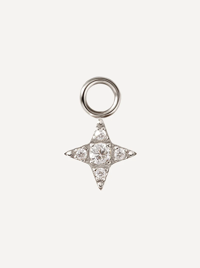 8,5x8,5mm Eternal Polaris Ohrring-Charm