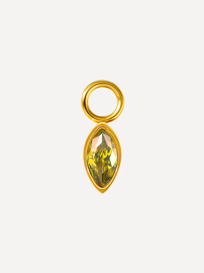 7,5x4mm Green Lake Ohrring-Charm
