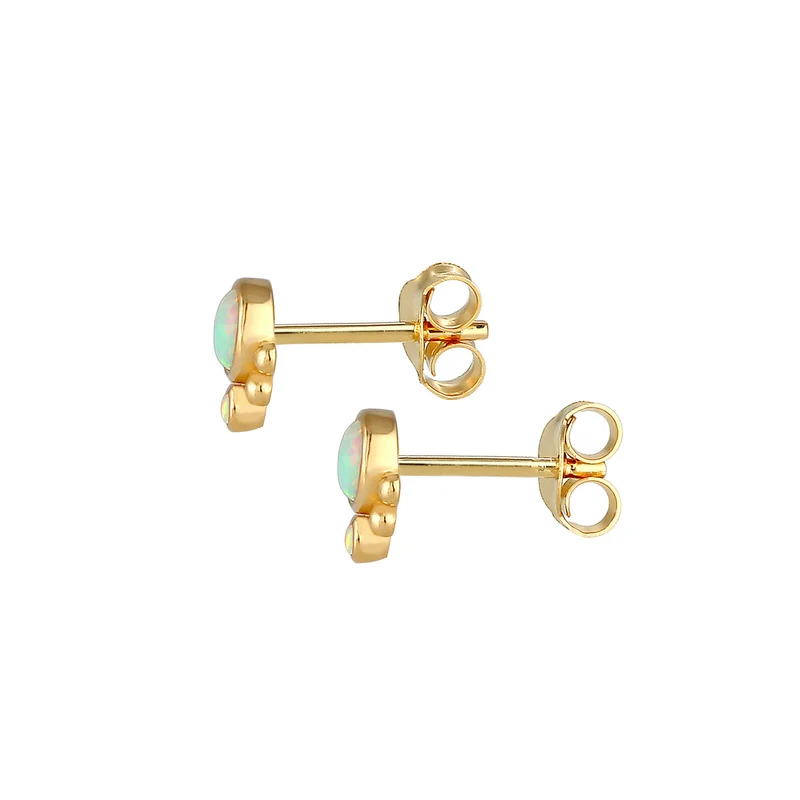 Ohrstecker | Opal ( Weiß )