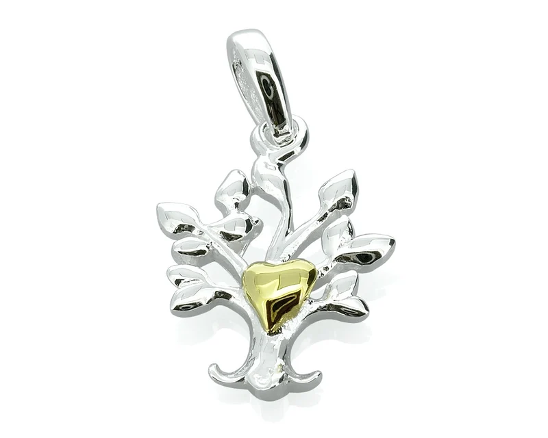 LEBENSBAUM ANHÄNGER, BAUM MIT HERZ, SILBERSCHMUCK, TAUFGESCHENK