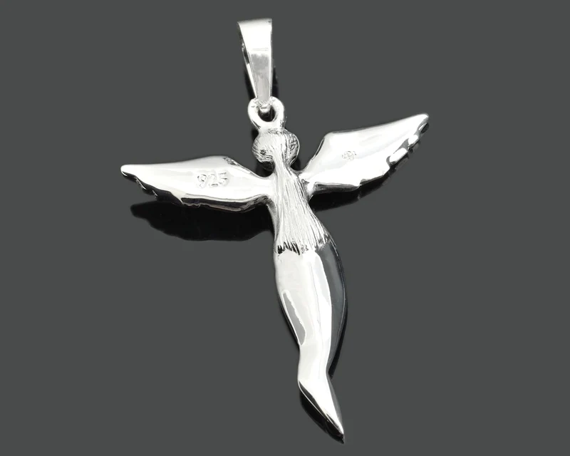ENGEL SCHMUCK, ENGELSRUFER ANHÄNGER, FEE, ELFE CHARM 925 SILBER