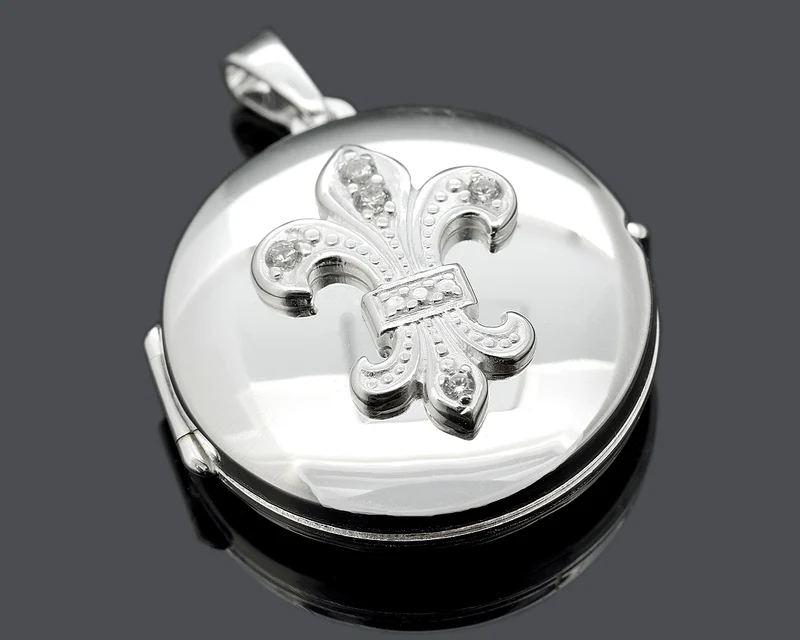 MEDAILLON SILBER, LILIEN CHARM, SILBERSCHMUCK ONLINE, ANHÄNGER FÜR FOTO