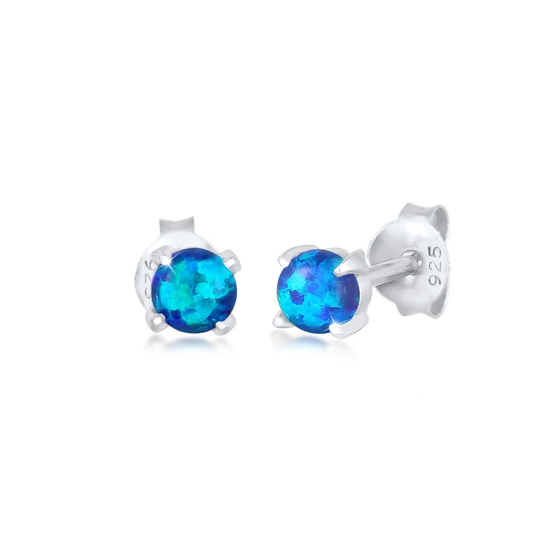 Ohrstecker | Opal ( Weiß )