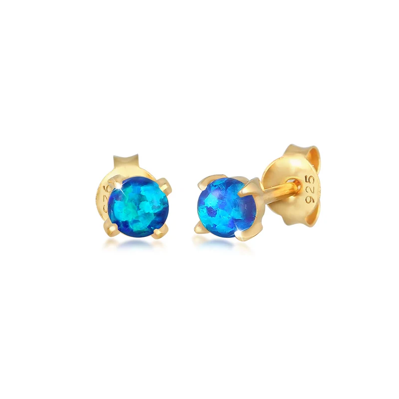 Ohrstecker | Opal ( Weiß )