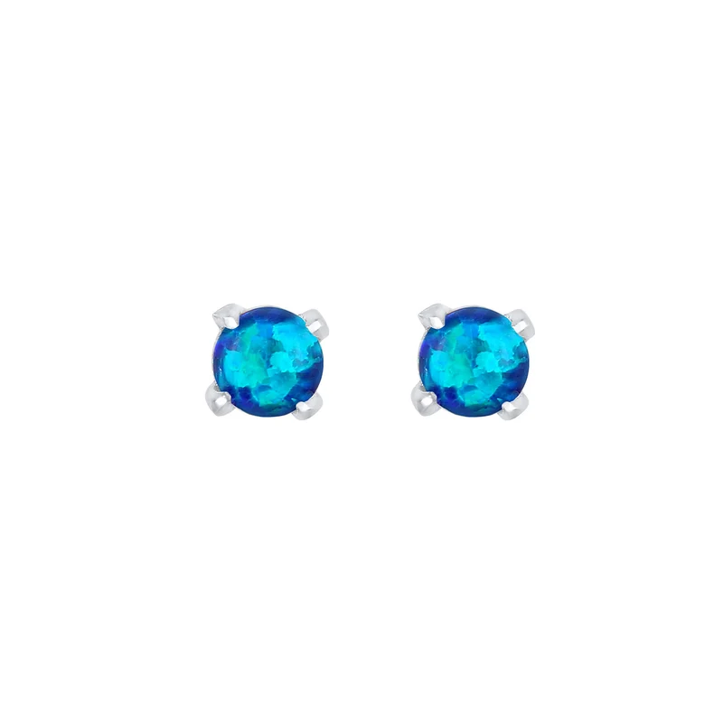 Ohrstecker | Opal ( Weiß )