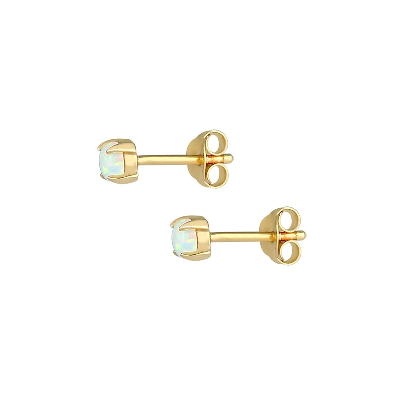Ohrstecker | Opal ( Weiß )