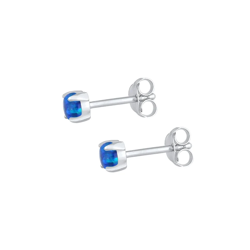 Ohrstecker | Opal ( Weiß )