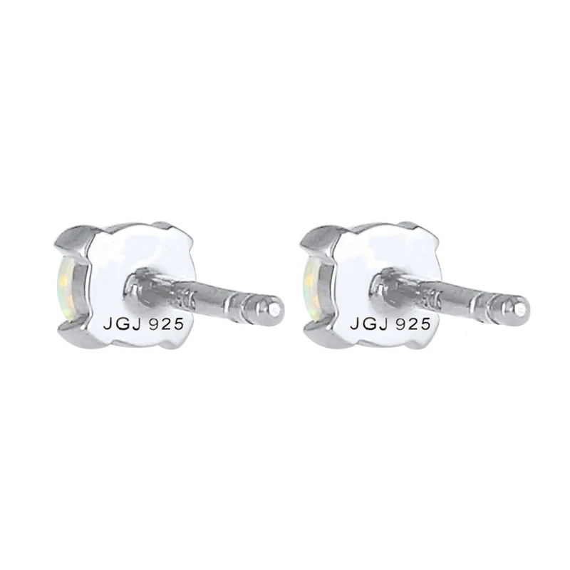 Ohrstecker | Opal ( Weiß )