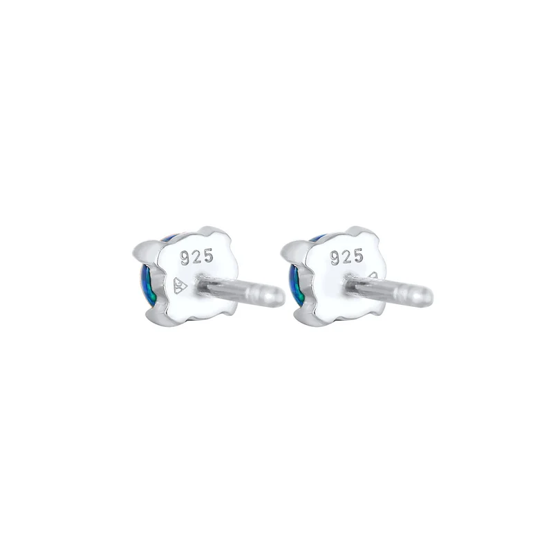 Ohrstecker | Opal ( Weiß )