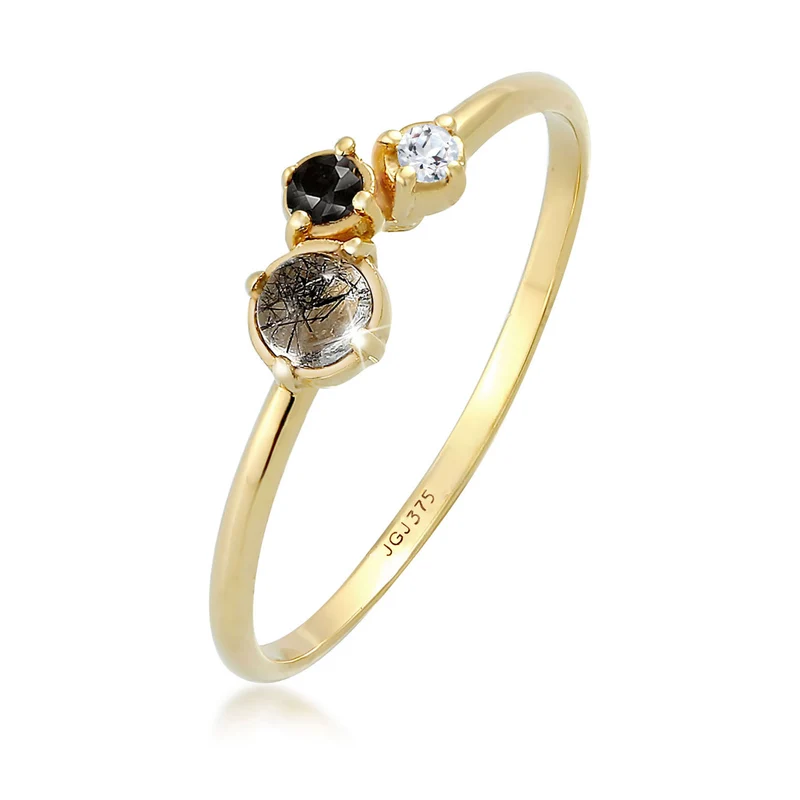 Ring | Diamant ( Schwarz, 0,03 ct )