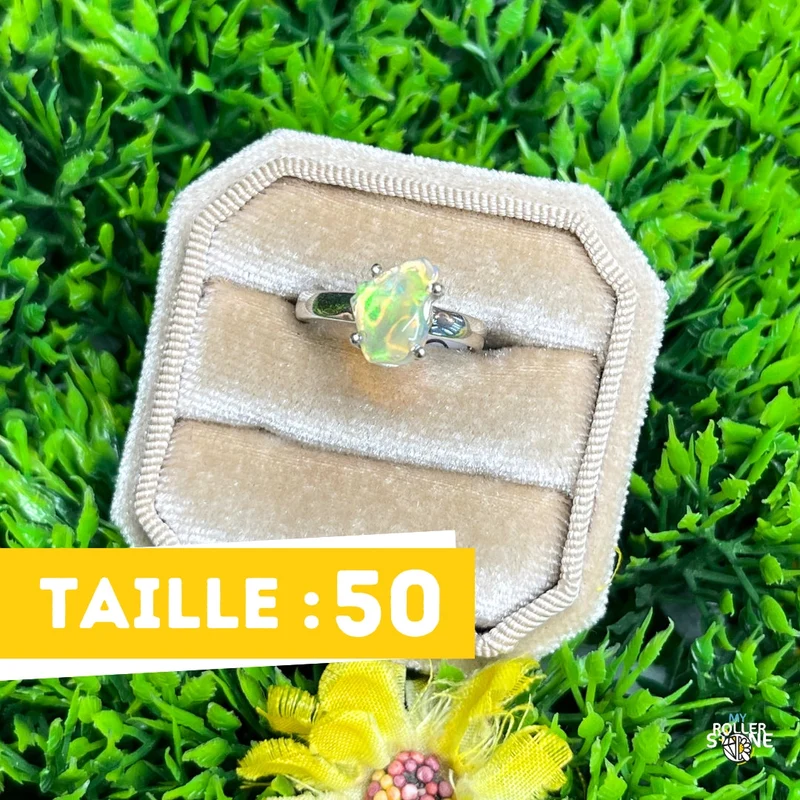 Äthiopischer Opal-Silberring #266